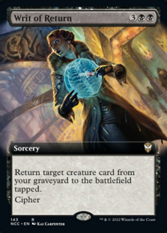 Writ of Return (Extended Art) [Streets of New Capenna Commander] MTG Single Magic: The Gathering    | Red Claw Gaming