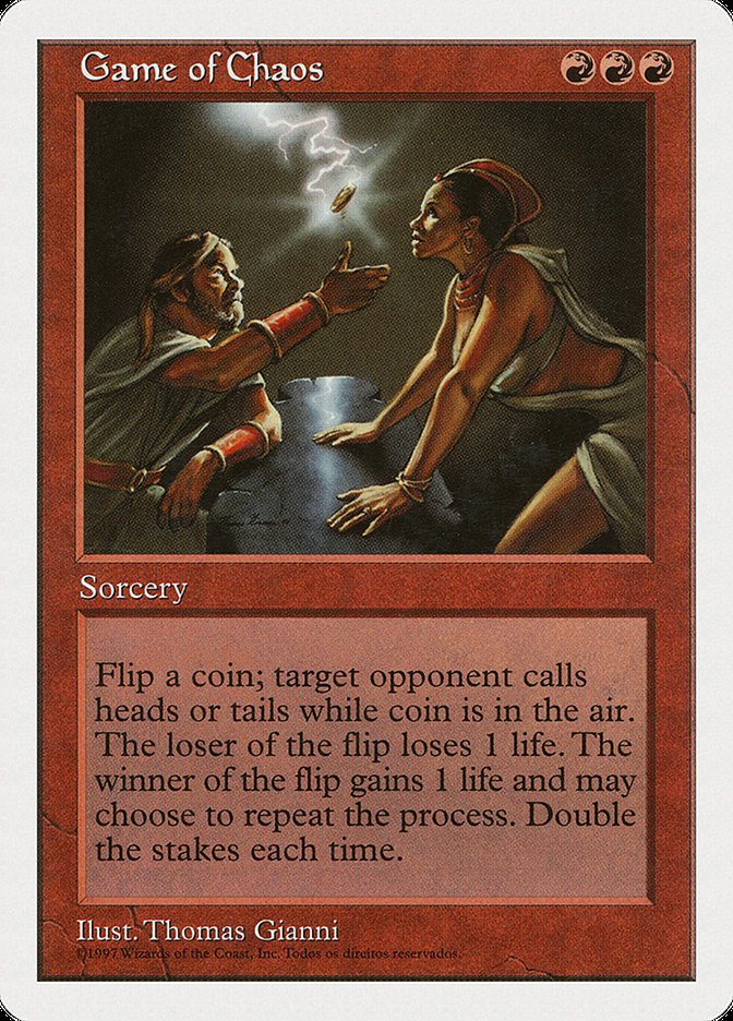 Game of Chaos (Portuguese Copyright) [Fifth Edition] MTG Single Magic: The Gathering    | Red Claw Gaming