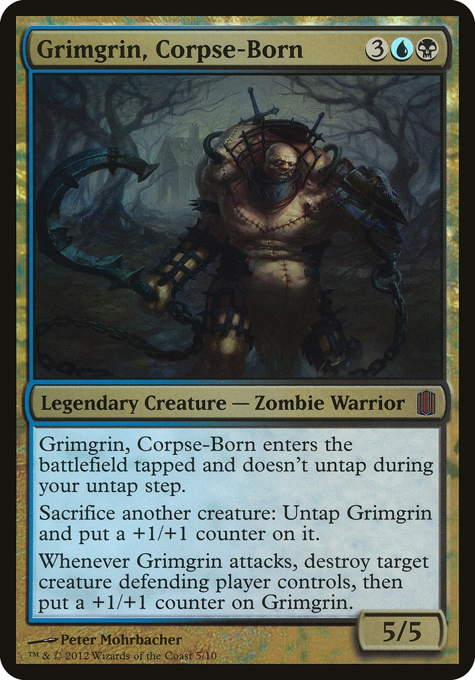 Grimgrin, Corpse-Born (Oversized) [Commander's Arsenal Oversized] MTG Single Magic: The Gathering    | Red Claw Gaming