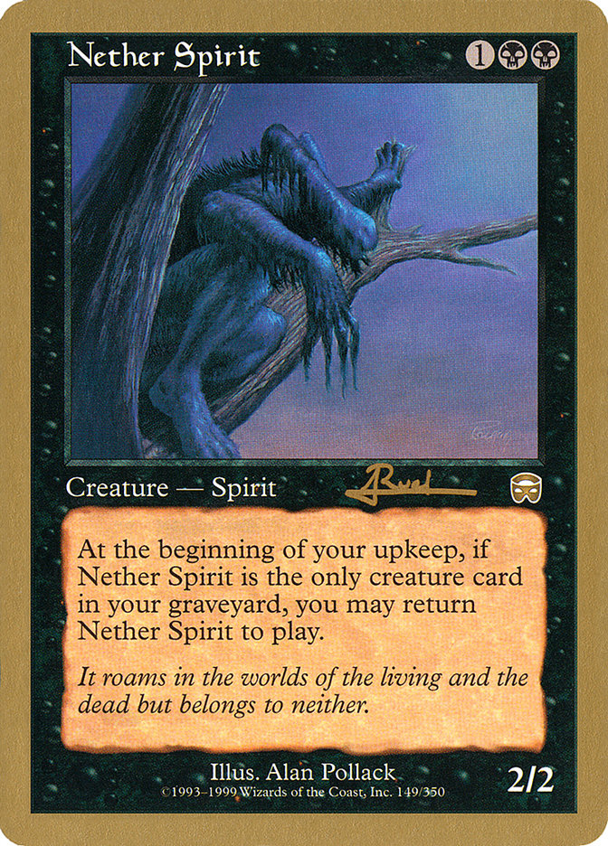 Nether Spirit (Antoine Ruel) [World Championship Decks 2001] MTG Single Magic: The Gathering    | Red Claw Gaming
