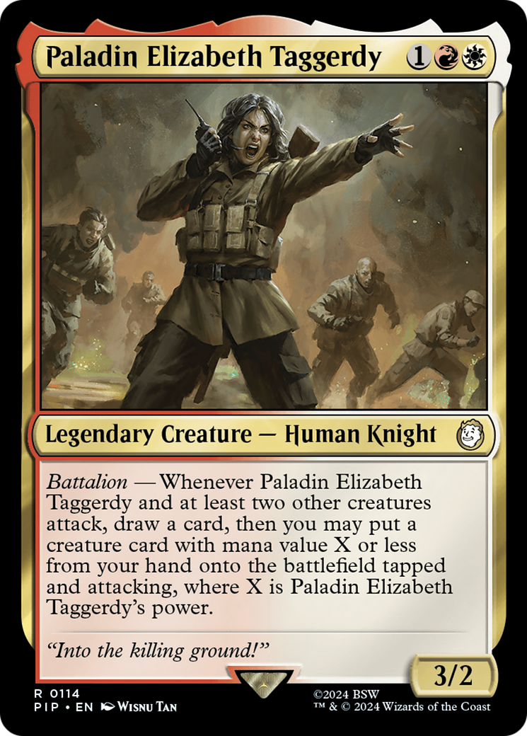 Paladin Elizabeth Taggerdy [Fallout] MTG Single Magic: The Gathering    | Red Claw Gaming