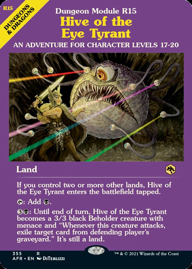 Hive of the Eye Tyrant (Dungeon Module) [Dungeons & Dragons: Adventures in the Forgotten Realms] MTG Single Magic: The Gathering    | Red Claw Gaming