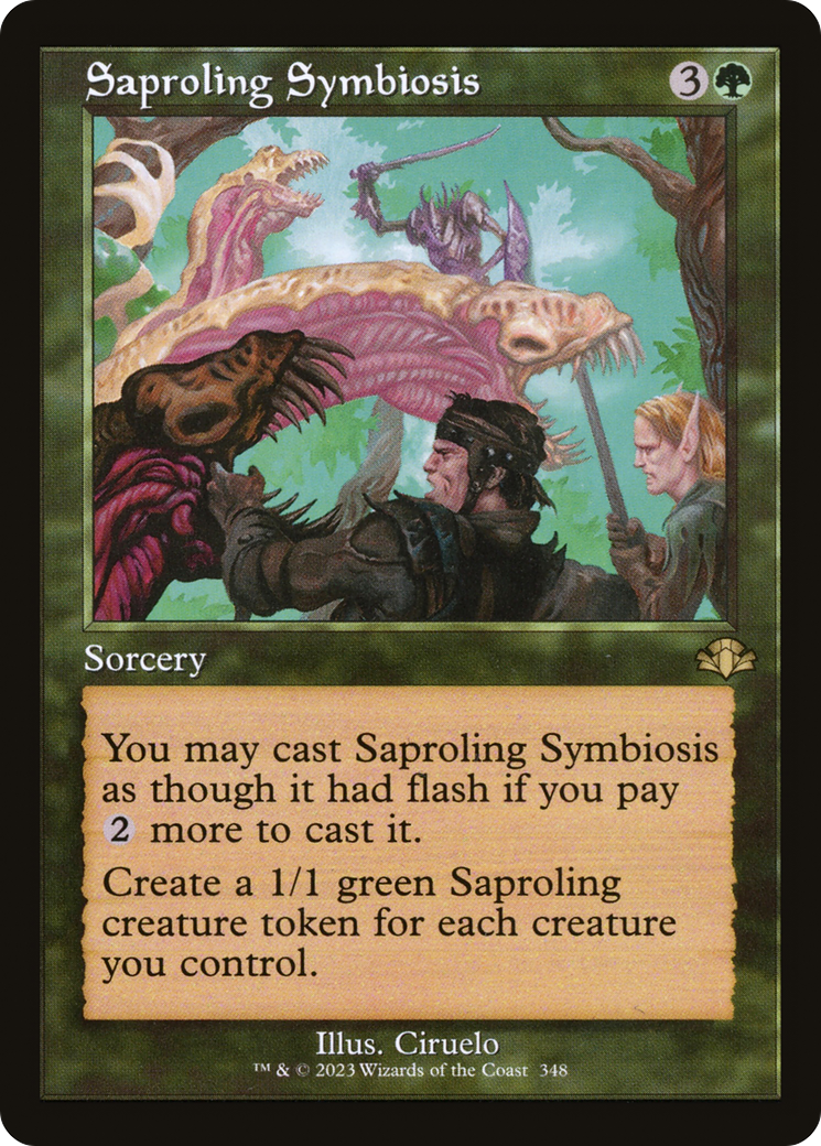 Saproling Symbiosis (Retro) [Dominaria Remastered] MTG Single Magic: The Gathering    | Red Claw Gaming