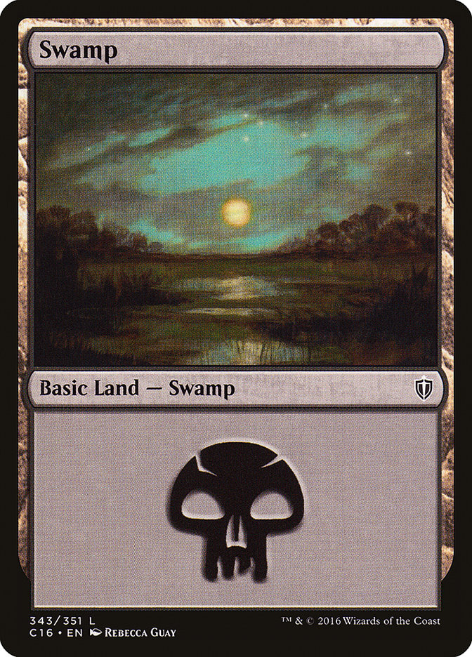 Swamp (343) [Commander 2016] MTG Single Magic: The Gathering    | Red Claw Gaming