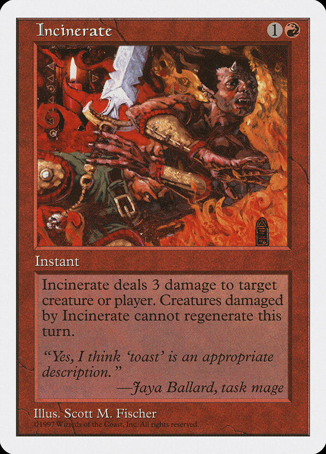 Incinerate [Fifth Edition] MTG Single Magic: The Gathering    | Red Claw Gaming