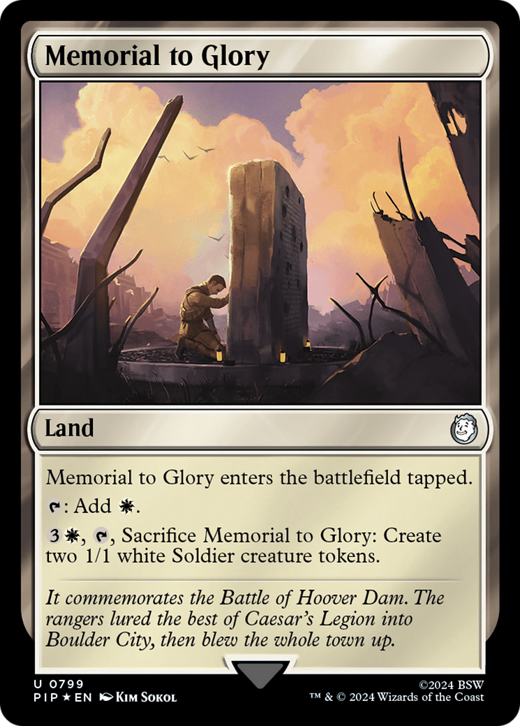 Memorial to Glory (Surge Foil) [Fallout] MTG Single Magic: The Gathering    | Red Claw Gaming
