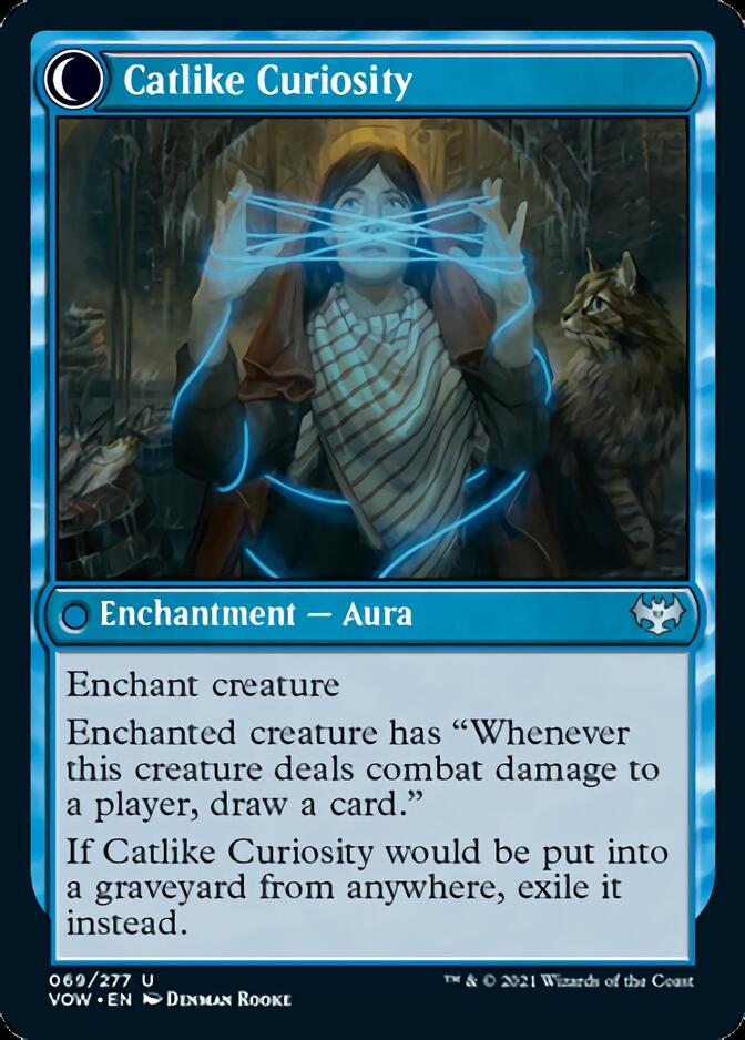 Mischievous Catgeist // Catlike Curiosity [Innistrad: Crimson Vow] MTG Single Magic: The Gathering    | Red Claw Gaming