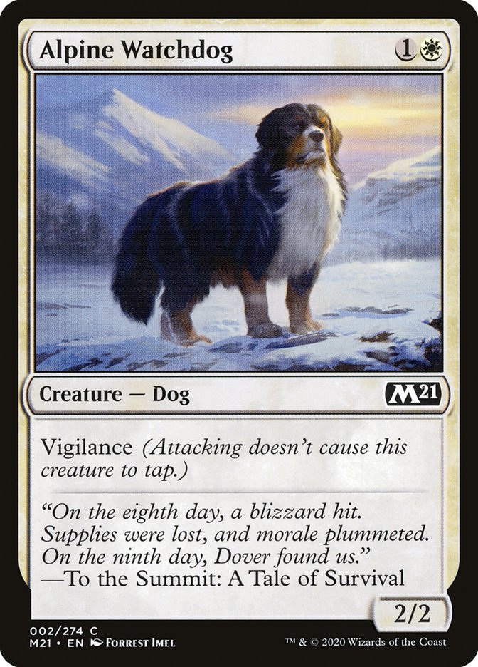 Alpine Watchdog [Core Set 2021] MTG Single Magic: The Gathering    | Red Claw Gaming