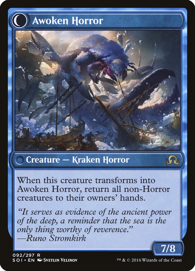 Thing in the Ice // Awoken Horror [Shadows over Innistrad] MTG Single Magic: The Gathering    | Red Claw Gaming