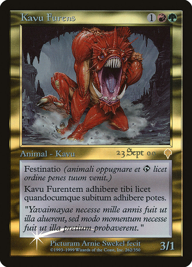 Raging Kavu [Invasion Promos] MTG Single Magic: The Gathering    | Red Claw Gaming