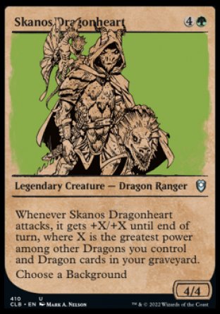 Skanos Dragonheart (Showcase) [Commander Legends: Battle for Baldur's Gate] MTG Single Magic: The Gathering    | Red Claw Gaming