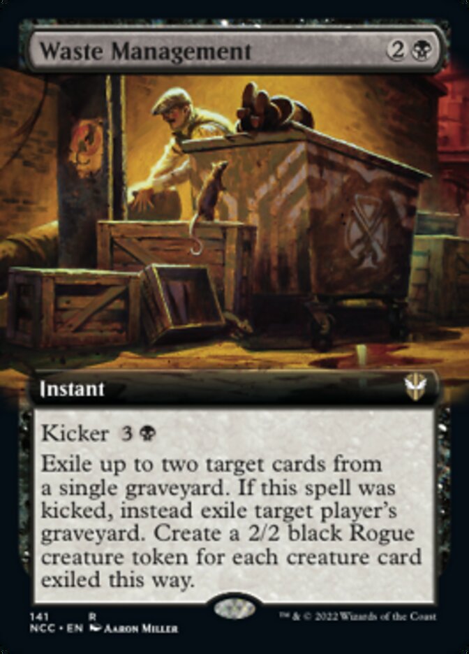 Waste Management (Extended Art) [Streets of New Capenna Commander] MTG Single Magic: The Gathering    | Red Claw Gaming