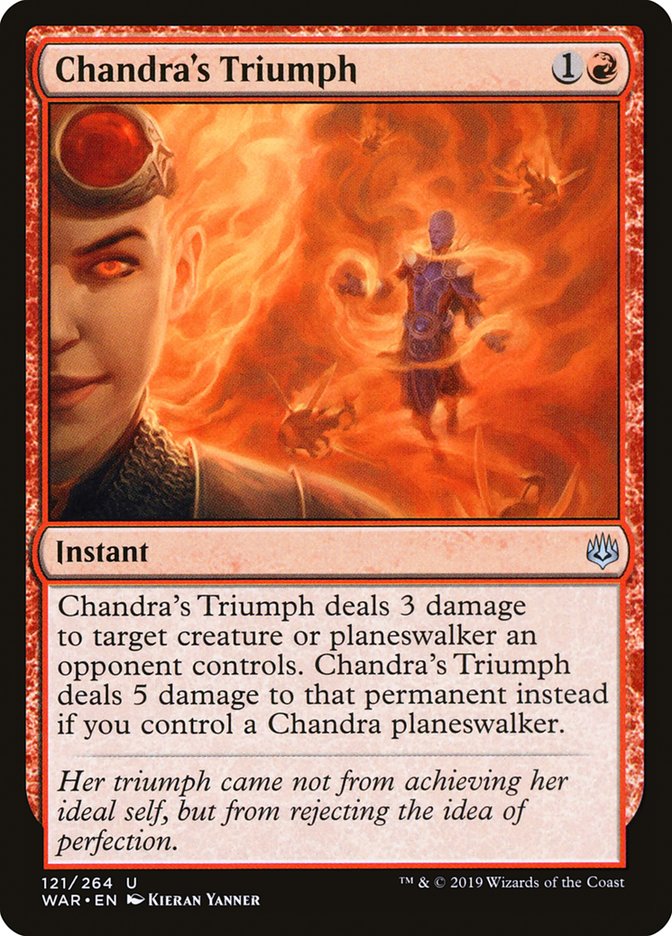 Chandra's Triumph [War of the Spark] MTG Single Magic: The Gathering    | Red Claw Gaming
