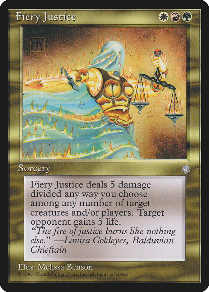 Fiery Justice [Ice Age] MTG Single Magic: The Gathering    | Red Claw Gaming
