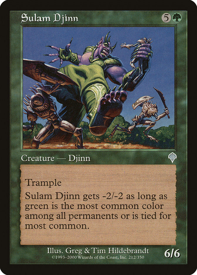 Sulam Djinn [Invasion] MTG Single Magic: The Gathering    | Red Claw Gaming