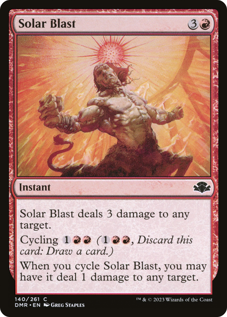Solar Blast [Dominaria Remastered] MTG Single Magic: The Gathering    | Red Claw Gaming