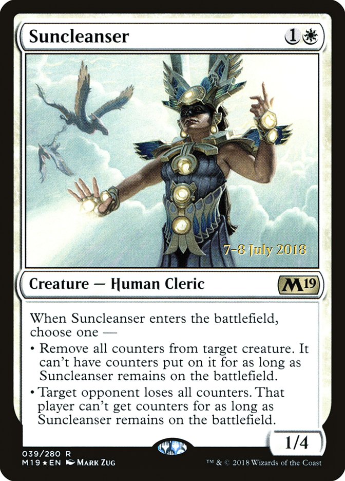 Suncleanser [Core Set 2019 Prerelease Promos] MTG Single Magic: The Gathering    | Red Claw Gaming