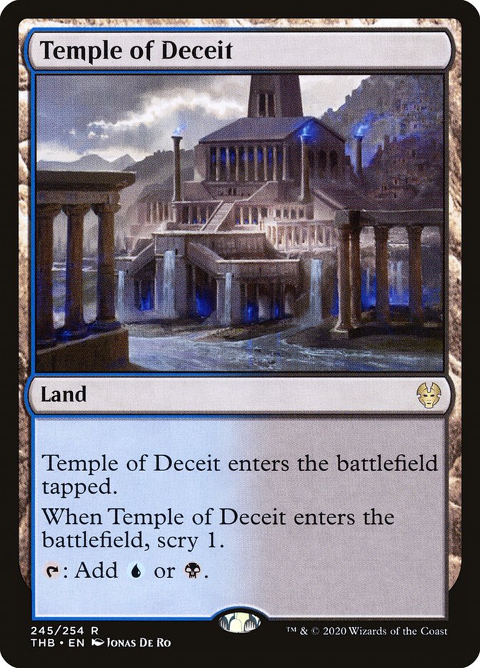 Temple of Deceit [Theros Beyond Death] MTG Single Magic: The Gathering    | Red Claw Gaming