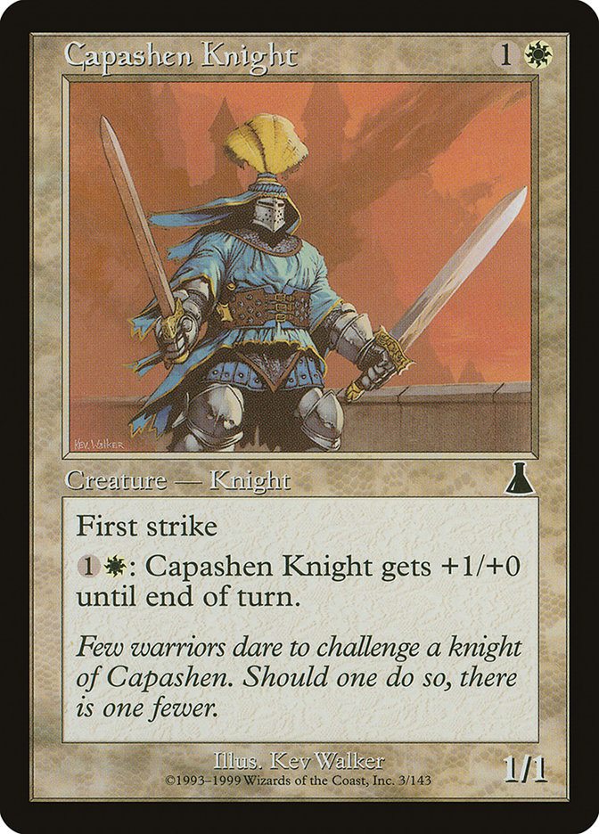 Capashen Knight [Urza's Destiny] MTG Single Magic: The Gathering    | Red Claw Gaming