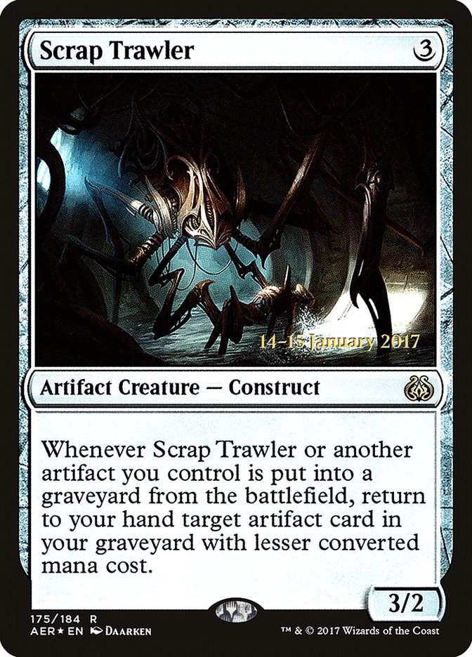 Scrap Trawler [Aether Revolt Prerelease Promos] MTG Single Magic: The Gathering    | Red Claw Gaming