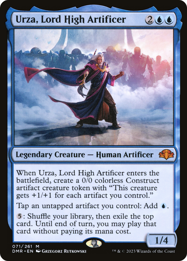 Urza, Lord High Artificer [Dominaria Remastered] MTG Single Magic: The Gathering    | Red Claw Gaming