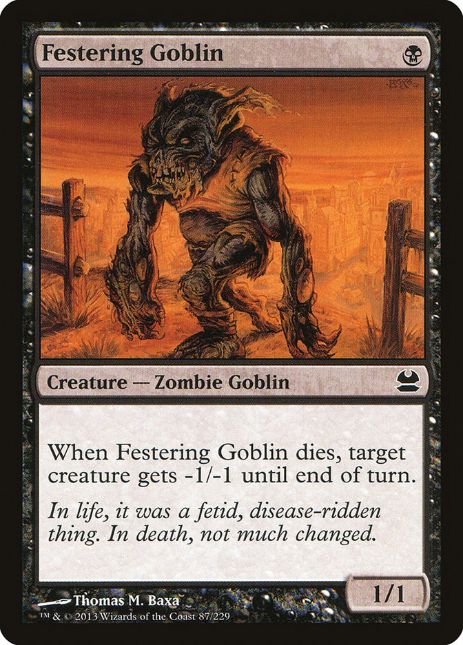Festering Goblin [Modern Masters] MTG Single Magic: The Gathering    | Red Claw Gaming
