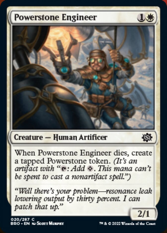 Powerstone Engineer [The Brothers' War] MTG Single Magic: The Gathering    | Red Claw Gaming