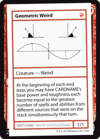 Geometric Weird (2021 Edition) [Mystery Booster Playtest Cards] MTG Single Magic: The Gathering    | Red Claw Gaming