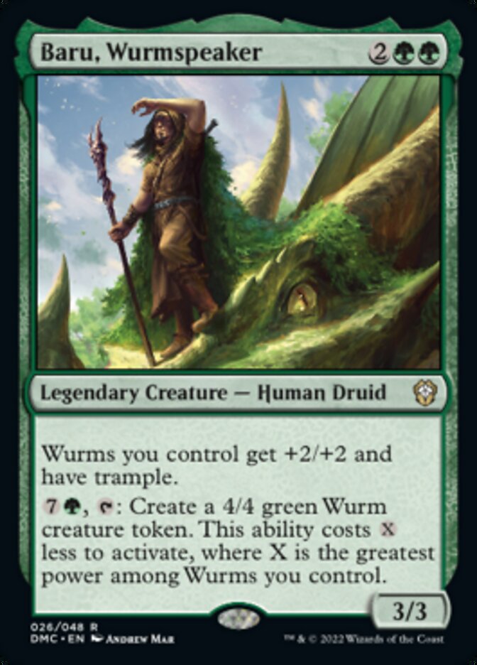 Baru, Wurmspeaker [Dominaria United Commander] MTG Single Magic: The Gathering    | Red Claw Gaming