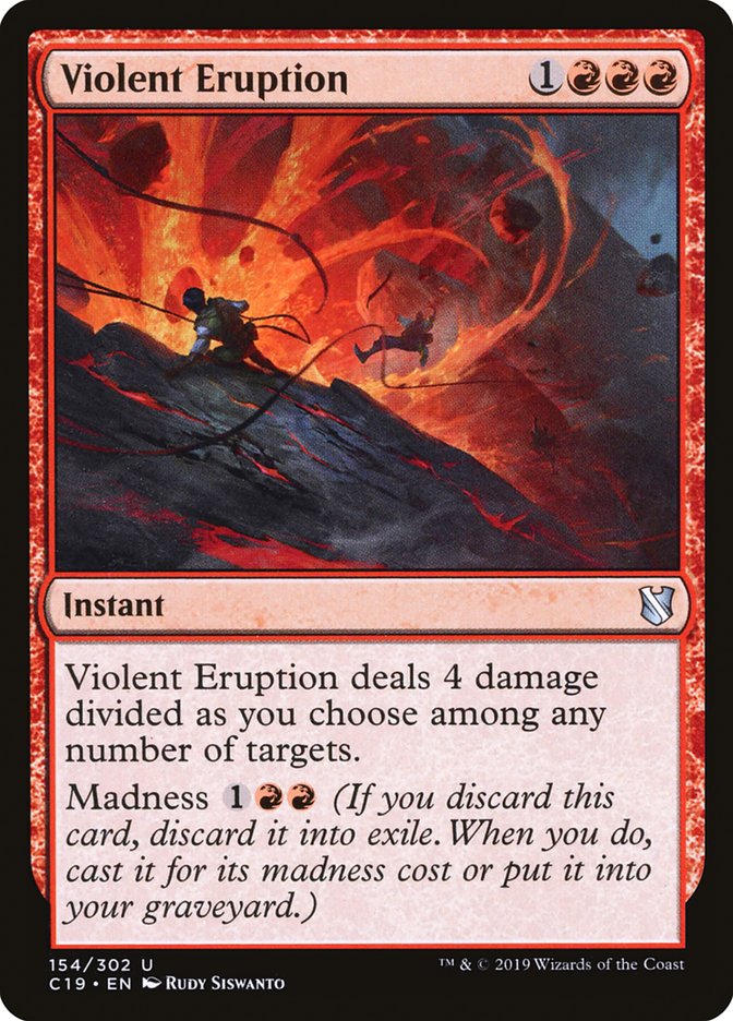 Violent Eruption [Commander 2019] MTG Single Magic: The Gathering    | Red Claw Gaming