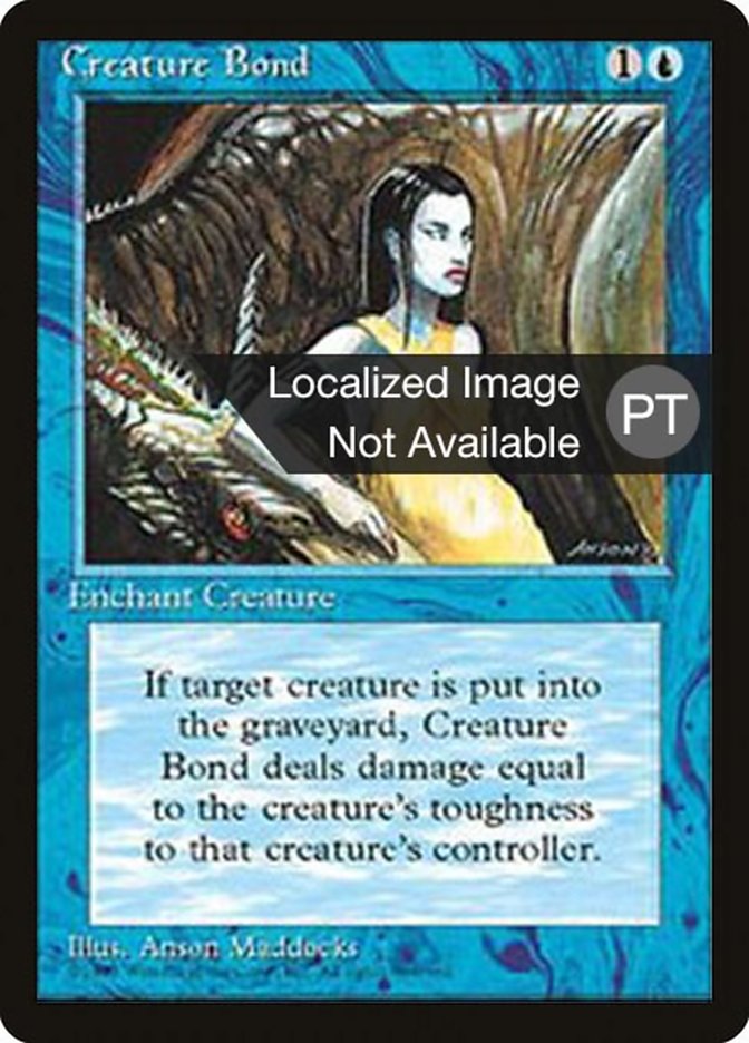 Creature Bond [Fourth Edition (Foreign Black Border)] MTG Single Magic: The Gathering    | Red Claw Gaming