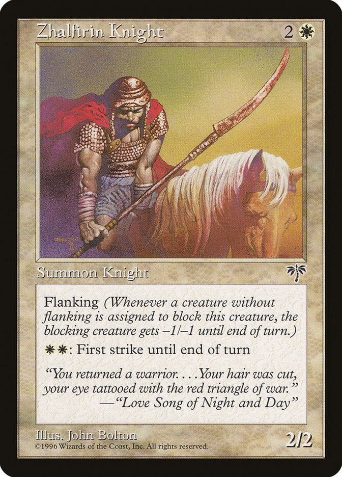 Zhalfirin Knight [Mirage] MTG Single Magic: The Gathering    | Red Claw Gaming