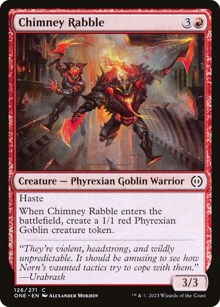 Chimney Rabble [Phyrexia: All Will Be One] MTG Single Magic: The Gathering    | Red Claw Gaming