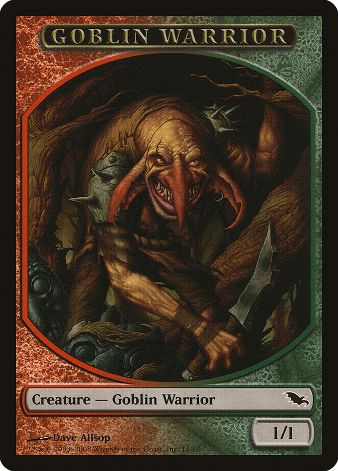 Goblin Warrior Token [Shadowmoor Tokens] MTG Single Magic: The Gathering    | Red Claw Gaming
