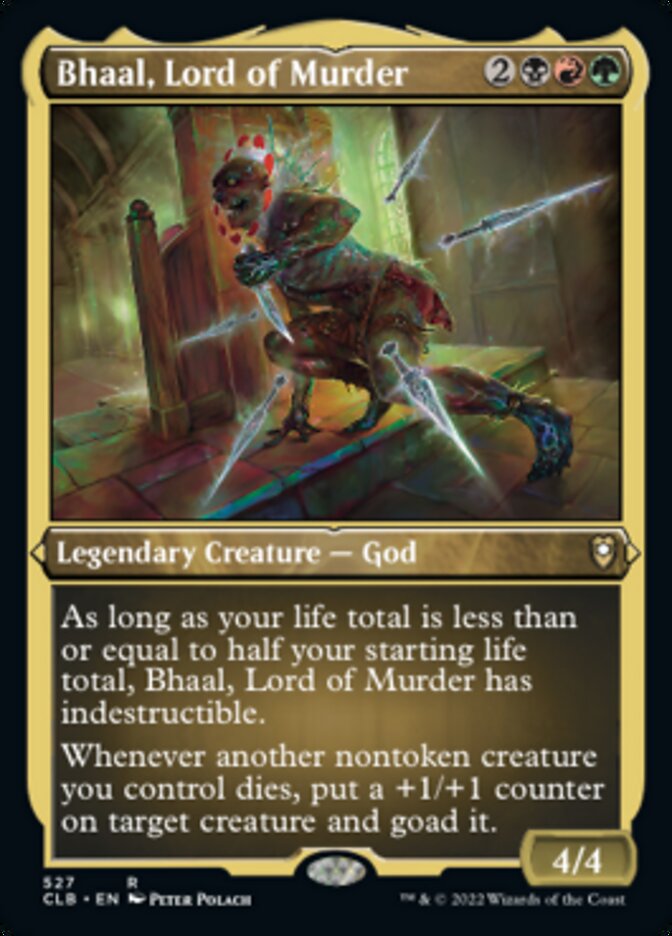 Bhaal, Lord of Murder (Foil Etched) [Commander Legends: Battle for Baldur's Gate] MTG Single Magic: The Gathering    | Red Claw Gaming
