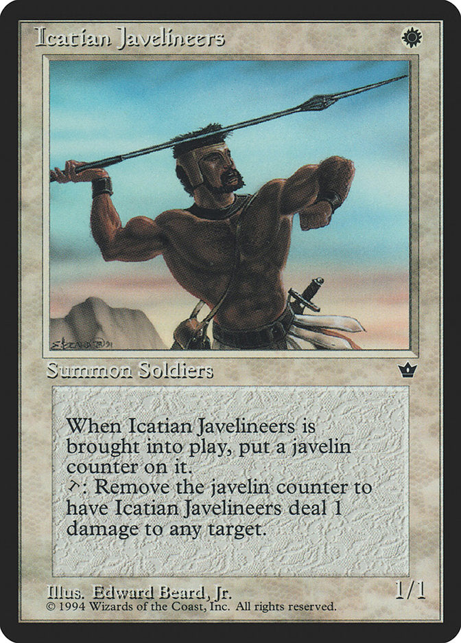 Icatian Javelineers (Edward P. Beard, Jr.) [Fallen Empires] MTG Single Magic: The Gathering    | Red Claw Gaming