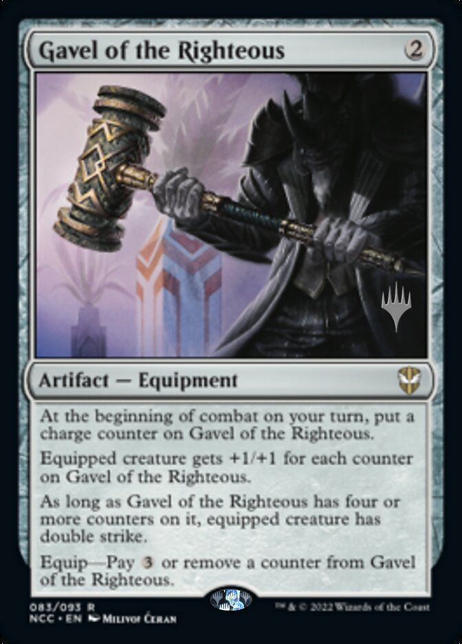 Gavel of the Righteous (Promo Pack) [Streets of New Capenna Commander Promos] MTG Single Magic: The Gathering    | Red Claw Gaming