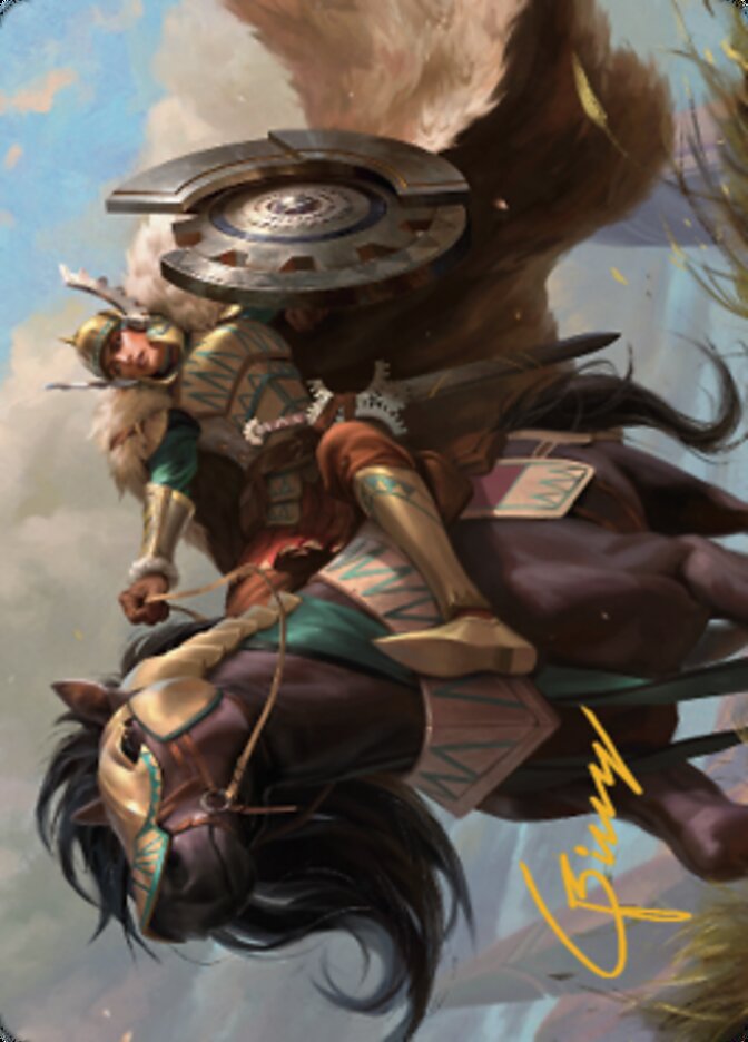 Knight of Dawn's Light Art Card (Gold-Stamped Signature) [Dominaria United Art Series] MTG Single Magic: The Gathering    | Red Claw Gaming