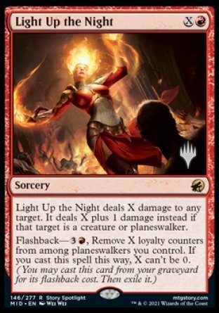 Light Up the Night (Promo Pack) [Innistrad: Midnight Hunt Promos] MTG Single Magic: The Gathering    | Red Claw Gaming