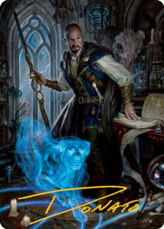 Mordenkainen Art Card (Gold-Stamped Signature) [Dungeons & Dragons: Adventures in the Forgotten Realms Art Series] MTG Single Magic: The Gathering    | Red Claw Gaming