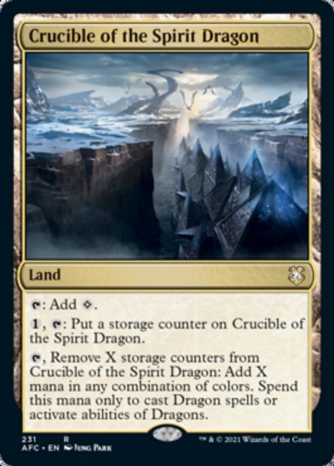 Crucible of the Spirit Dragon [Dungeons & Dragons: Adventures in the Forgotten Realms Commander] MTG Single Magic: The Gathering    | Red Claw Gaming