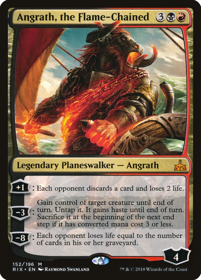 Angrath, the Flame-Chained [Rivals of Ixalan] MTG Single Magic: The Gathering    | Red Claw Gaming