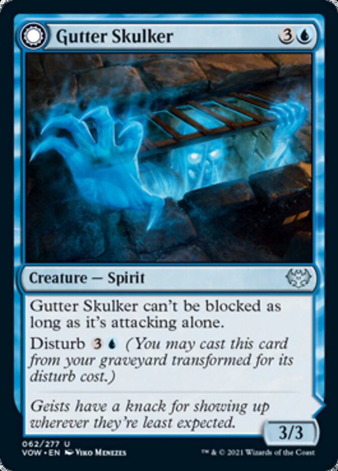 Gutter Skulker // Gutter Shortcut [Innistrad: Crimson Vow] MTG Single Magic: The Gathering    | Red Claw Gaming