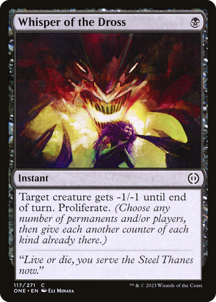 Whisper of the Dross [Phyrexia: All Will Be One] MTG Single Magic: The Gathering    | Red Claw Gaming