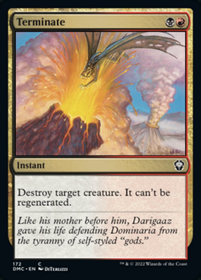 Terminate [Dominaria United Commander] MTG Single Magic: The Gathering    | Red Claw Gaming