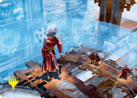 Universal Surveillance Art Card (Gold-Stamped Signature) [Kamigawa: Neon Dynasty Art Series] MTG Single Magic: The Gathering    | Red Claw Gaming