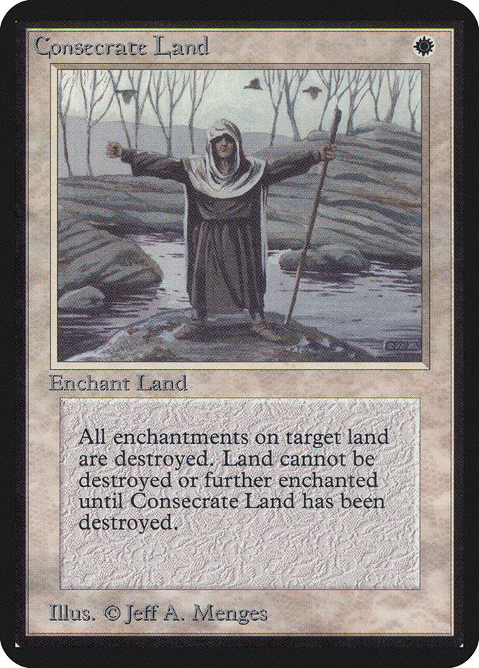 Consecrate Land [Alpha Edition] MTG Single Magic: The Gathering    | Red Claw Gaming