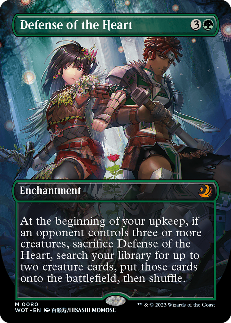 Defense of the Heart (Anime Borderless) [Wilds of Eldraine: Enchanting Tales] MTG Single Magic: The Gathering    | Red Claw Gaming