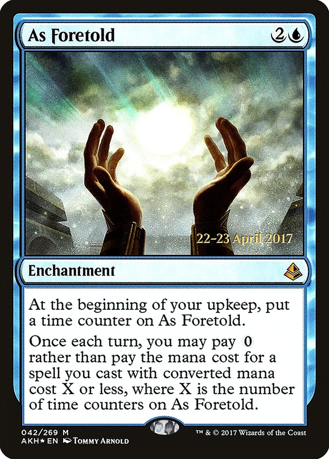 As Foretold [Amonkhet Prerelease Promos] MTG Single Magic: The Gathering    | Red Claw Gaming