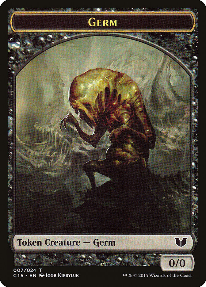 Germ // Zombie Double-Sided Token [Commander 2015 Tokens] MTG Single Magic: The Gathering    | Red Claw Gaming